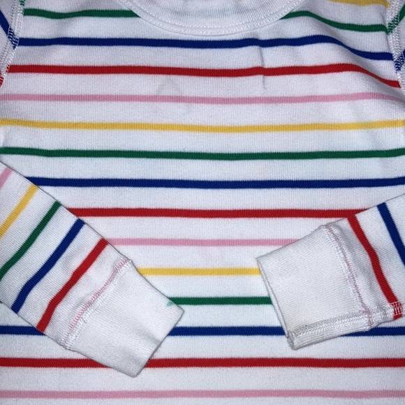 Hanna Andersson rainbow striped snug fit organic pajamas size 4 - Picture 10 of 10